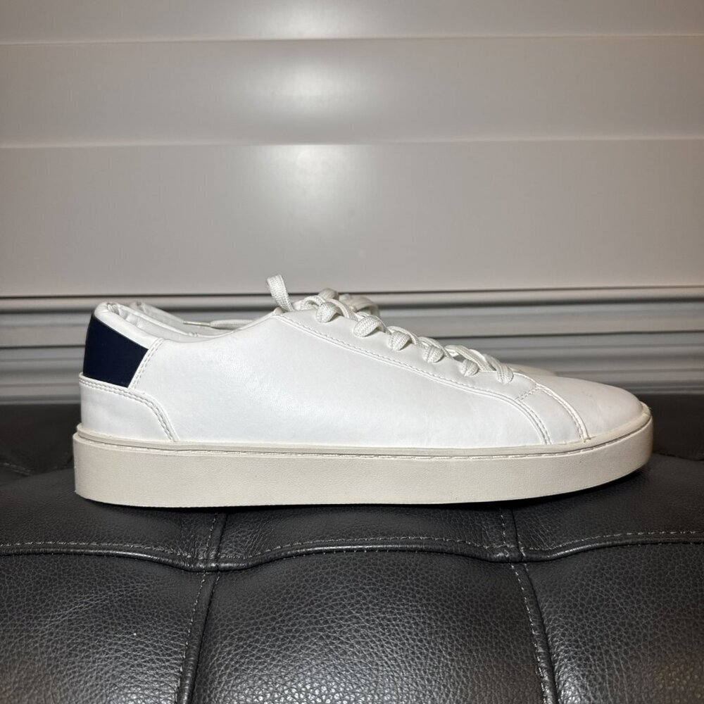 Thousand Fell Lace Up White Navy Eco Recycled Tennis Shoes Mens Size 10.5